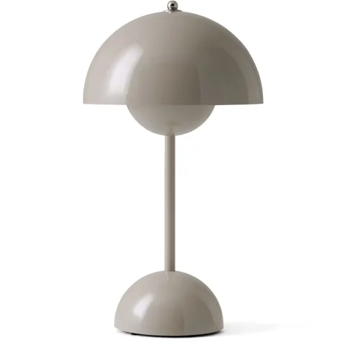 Toadstool VP9 Tafellamp Draagbaar Met Magnetische Oplaadkabel, Grijs Beige