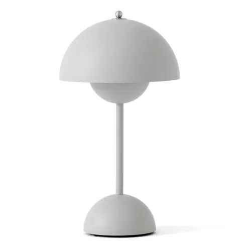 Toadstool VP9 Tafellamp Draagbaar Met Magnetische Oplaadkabel, Mat Lichtgrijs