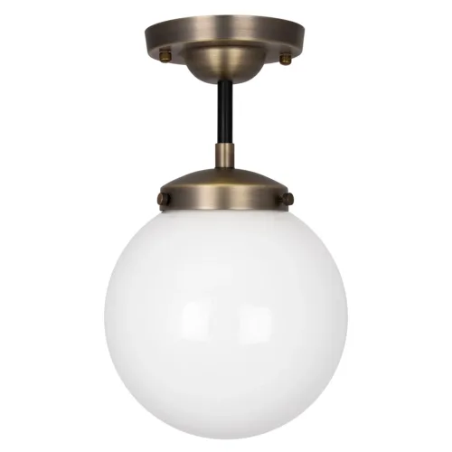 Urbanite Ceiling Lamp, Antique Brass / White