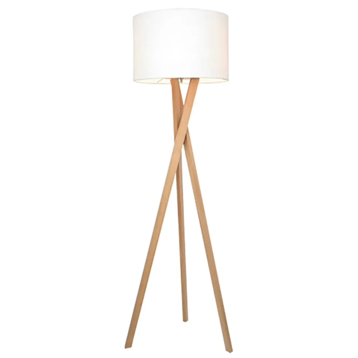 Vegazzio Stehlampe H160cm, Weiß/Oak