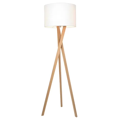 Vegazzio Stehlampe H160cm, Weiß/Oak