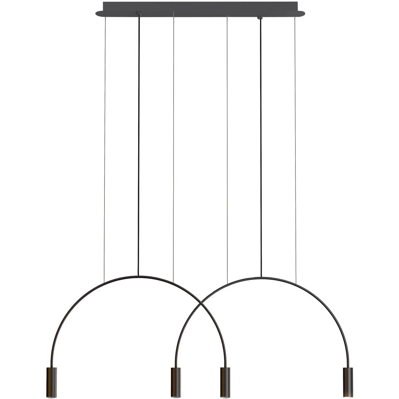 Vendoli L73S.2D-W Hanglamp, Zwart / Zwart / Zwart | Lights & Lamps Vendoli L73S.2D-W Hanglamp, Zwart / Zwart / Zwart