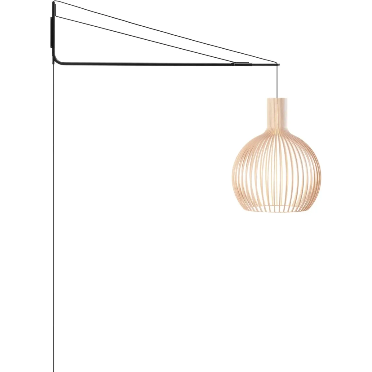 Venzi 1000 Hängelampe arm, Schwarz