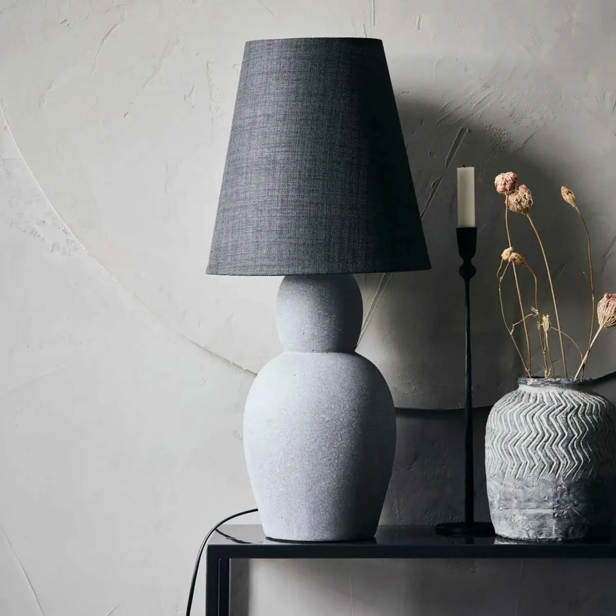 Vileno Tischlampe, Grau – Bild 2
