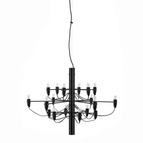 Villa/18 Sirafelli Kronleuchter LED, Mattschwarz