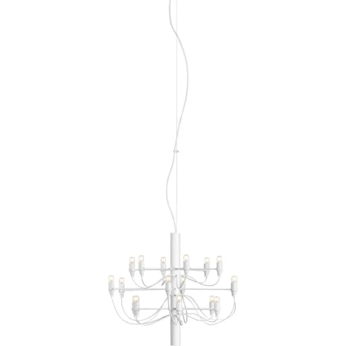 Villa/18 Sirafelli Kronleuchter LED, Mattweiß