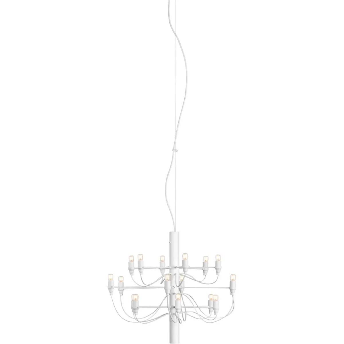 Villa/18 Sirafelli Chandelier, Matte White