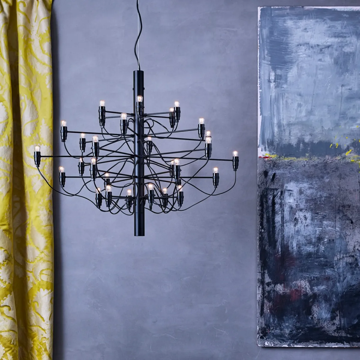 Villa/30 Sirafelli Chandelier, Matte black