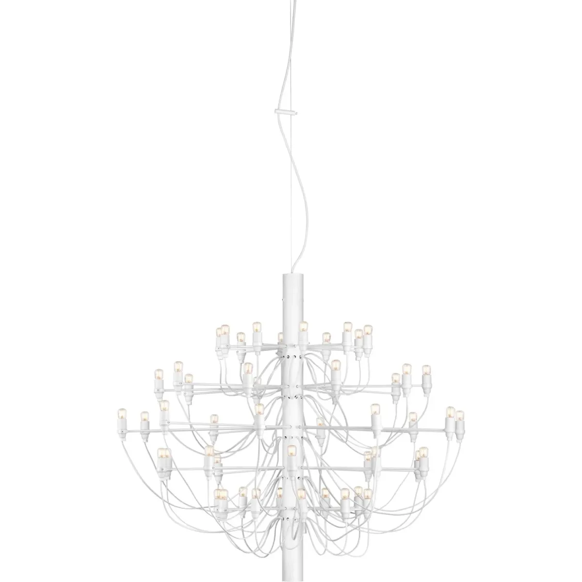 Villa/50 Sirafelli Kronleuchter LED, Mattweiß