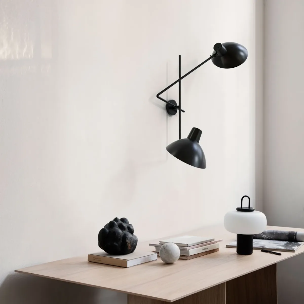 Viviana Twin Wall Lamp, Black - Image 4