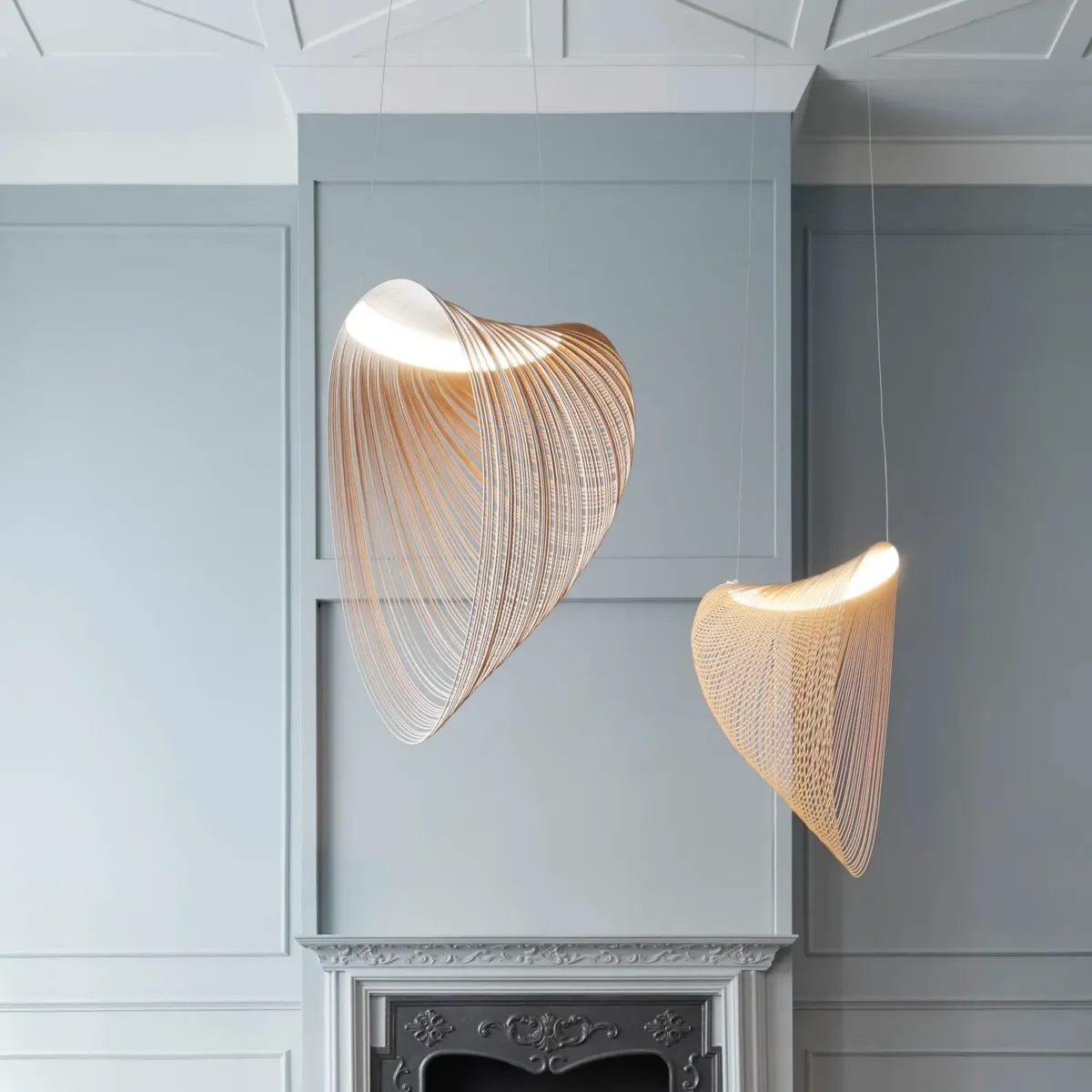 Vortex Pendant Phase Cut Dimmer 100 cm, Birch - Image 2
