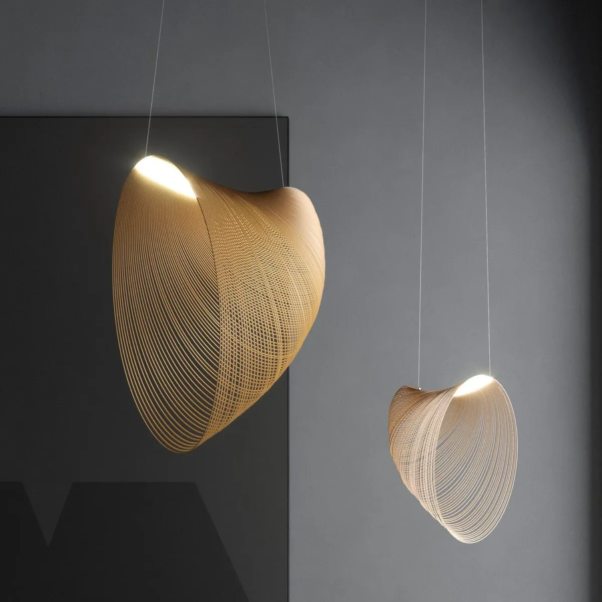 Vortex Pendant Phase Cut Dimmer 100 cm, Birch - Image 3