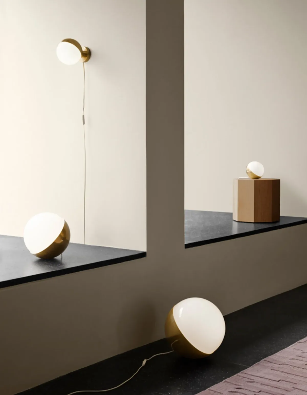 Voyaf Wall Lamp With Cord 150 mm, Brass - Image 2