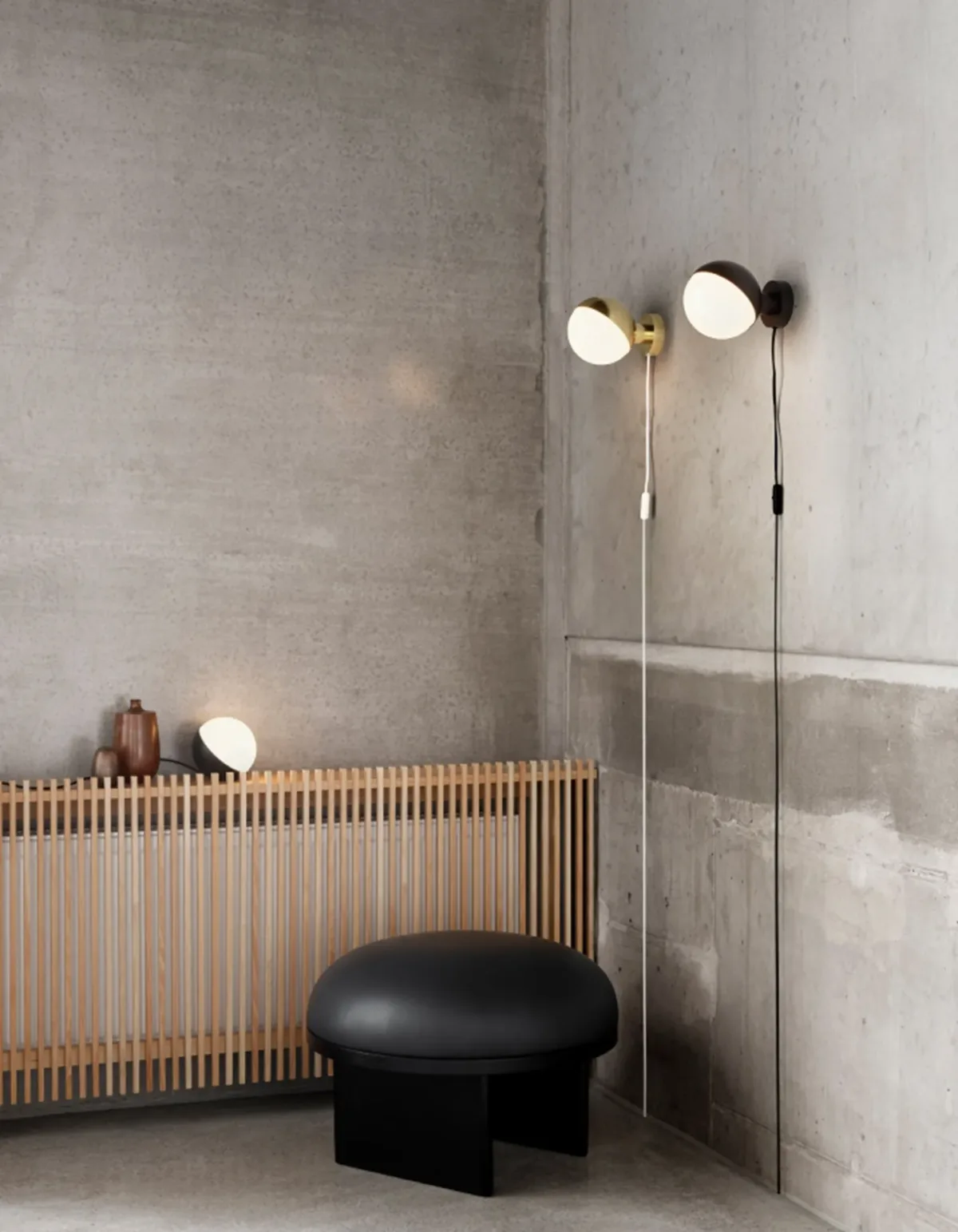 Voyaf Wall Lamp With Cord 150 mm, Brass - Image 3