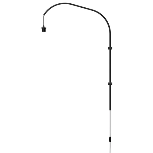 Willow Einzeln Wandleuchte, Schwarz