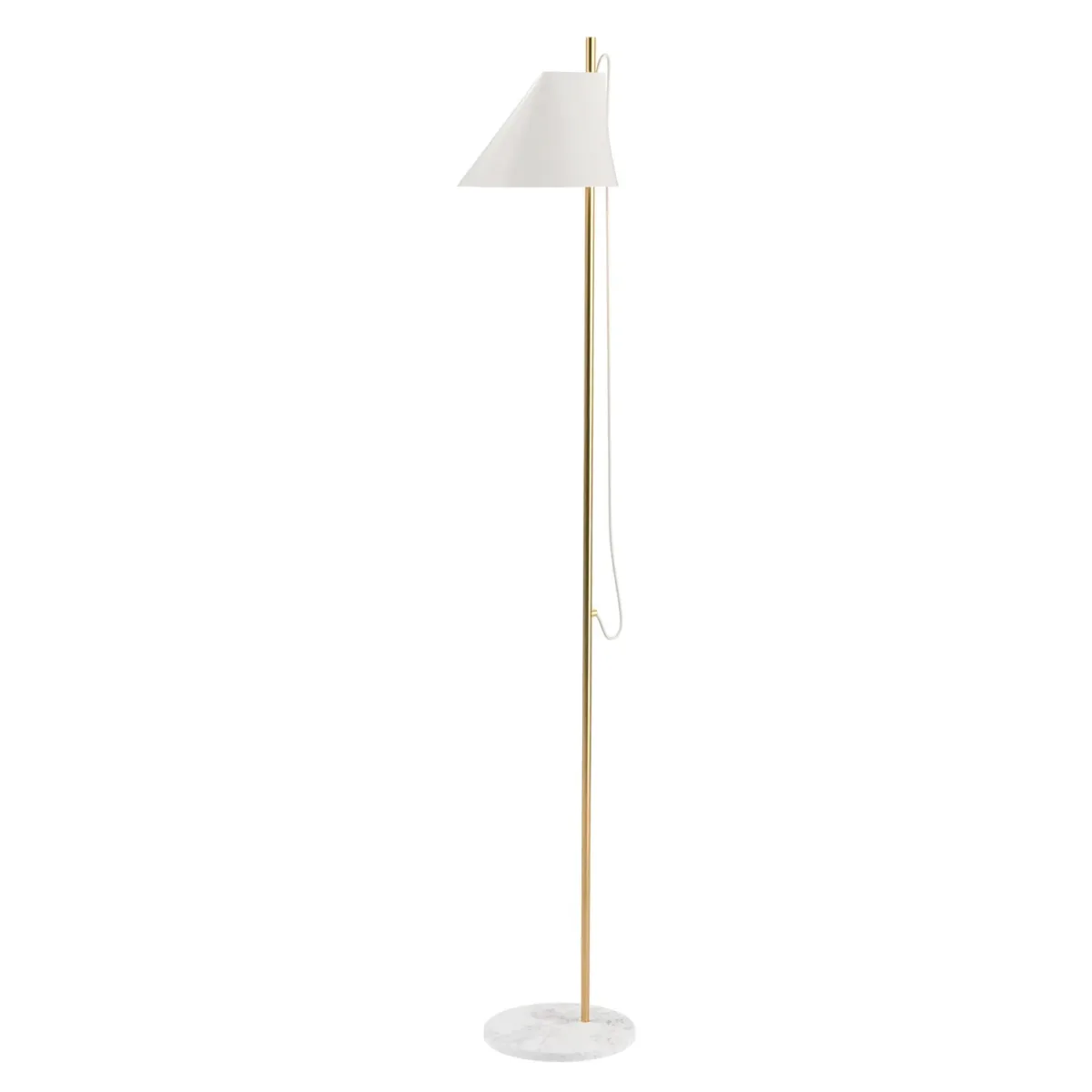 Yuki Floor lamp, Brass/White - Image 4